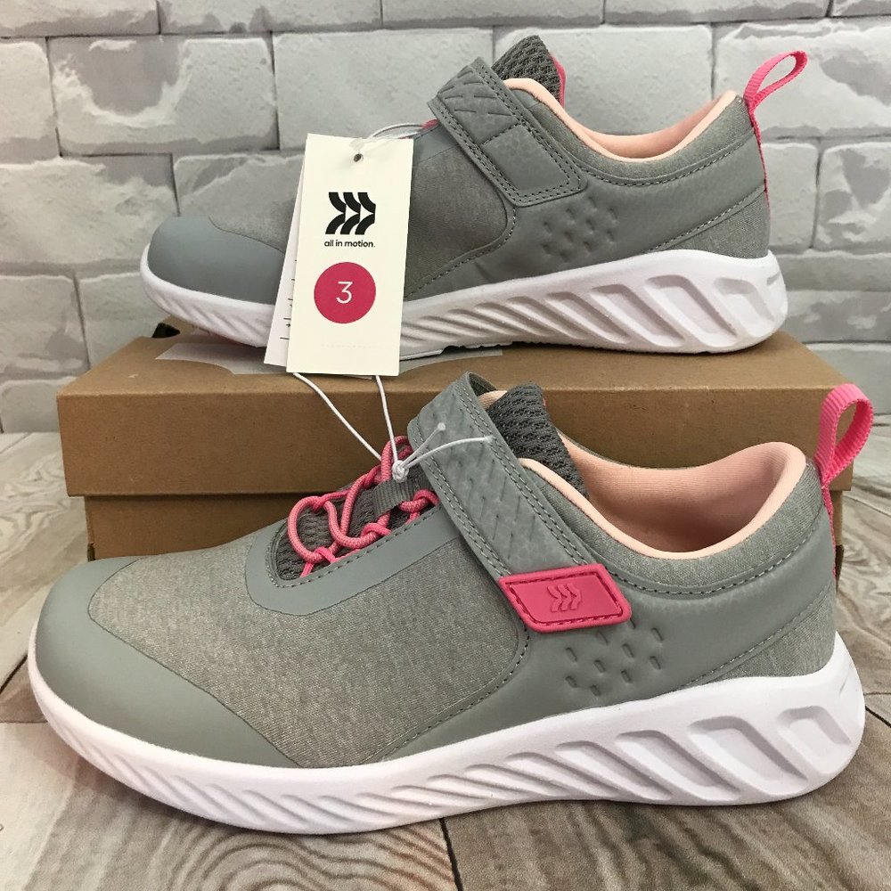 Girls' Jet Power Strap Sneakers - All in Motion Size 5